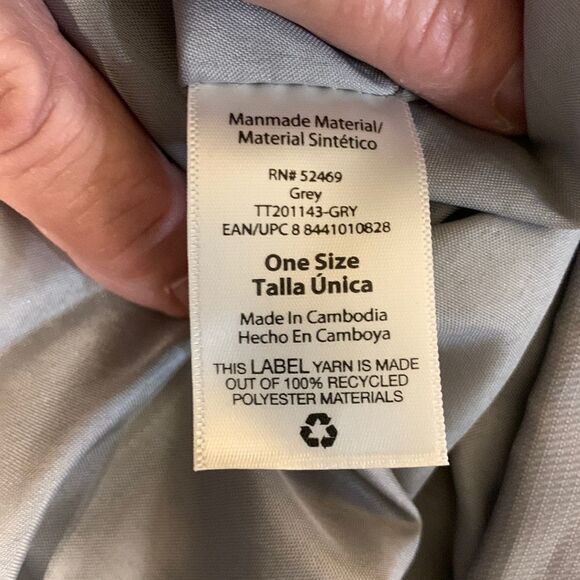 Large gray tote with outside pockets all the way around including one zippered. - Picture 6 of 12